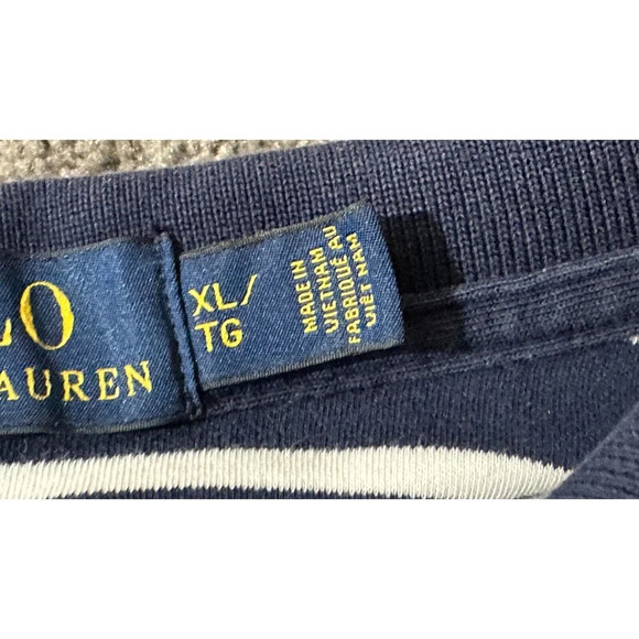 Polo Ralph Lauren Shirt Mens XL Blue Striped Collared Buttoned - Picture 5 of 6